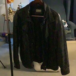 Mens Black Leather Jacket